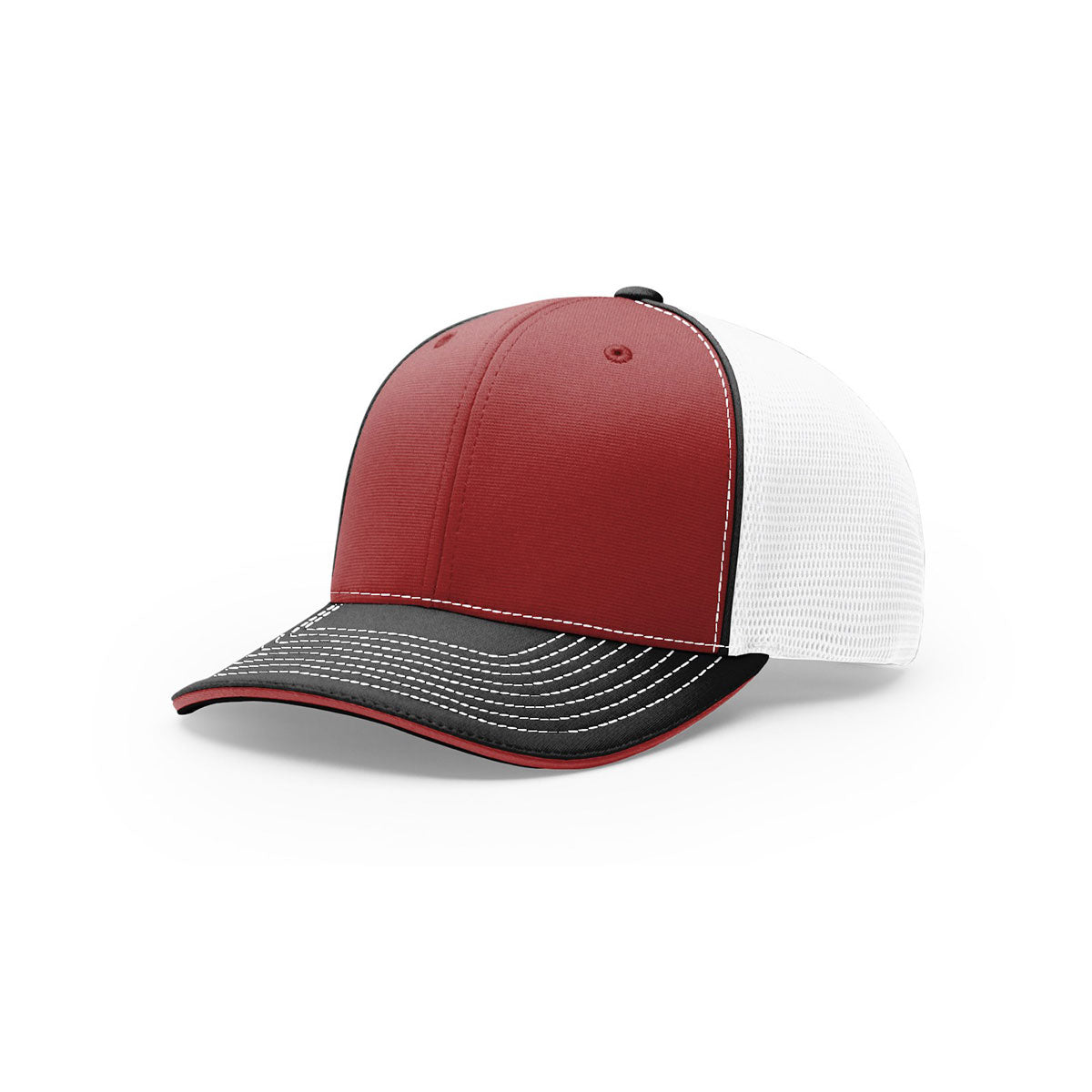 Richardson Cardinal/White/Black On-Field Tri-Color Pulse SportMesh R-Flex Cap: A Stylish and Functional Headwear