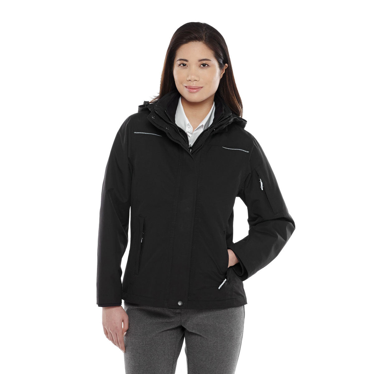 Elevate Women's Stunning Black Dutra 3-in-1 Jacket - A Must-Have!