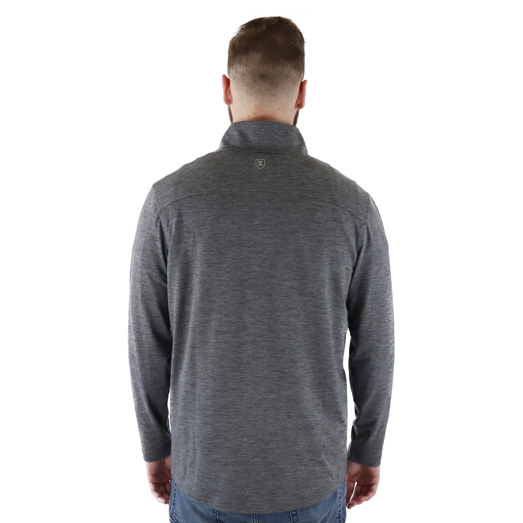 Zusa Men's Medium Grey Heather Brisk Quarter Zip - The Ultimate Versatile Sweater