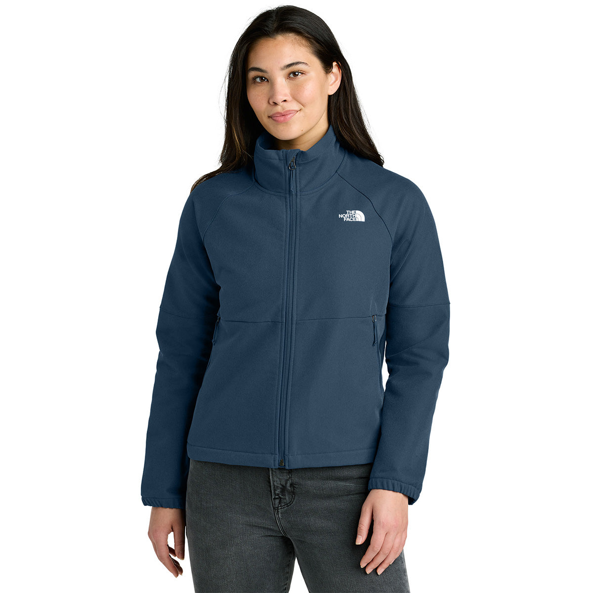 The North Face Women's Shady Blue Dark Heather Barr Lake Soft Shell Jacket - Professional and Functional