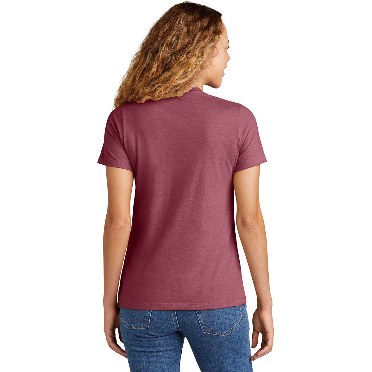 Gildan Women's Maroon Mist Softstyle CVC T-Shirt: Stylish and Comfortable!