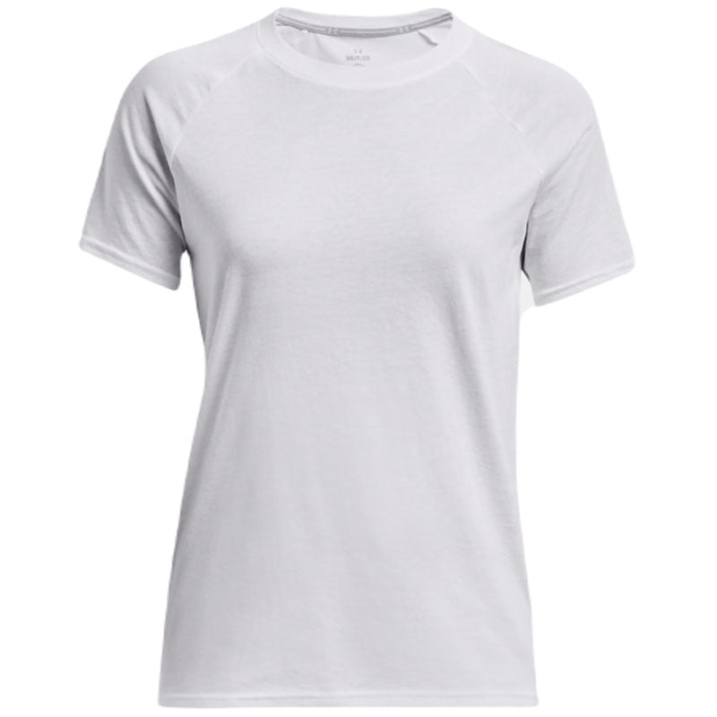 Under Armour Women's Stunning White/Steel Athletic Short Sleeve Sweatshirt