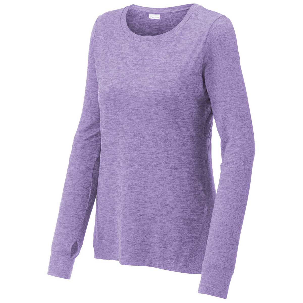 Sport-Tek Women's Hyacinth Heather Exchange 1.5 Long Sleeve Crew: A Stylish and Functional Top