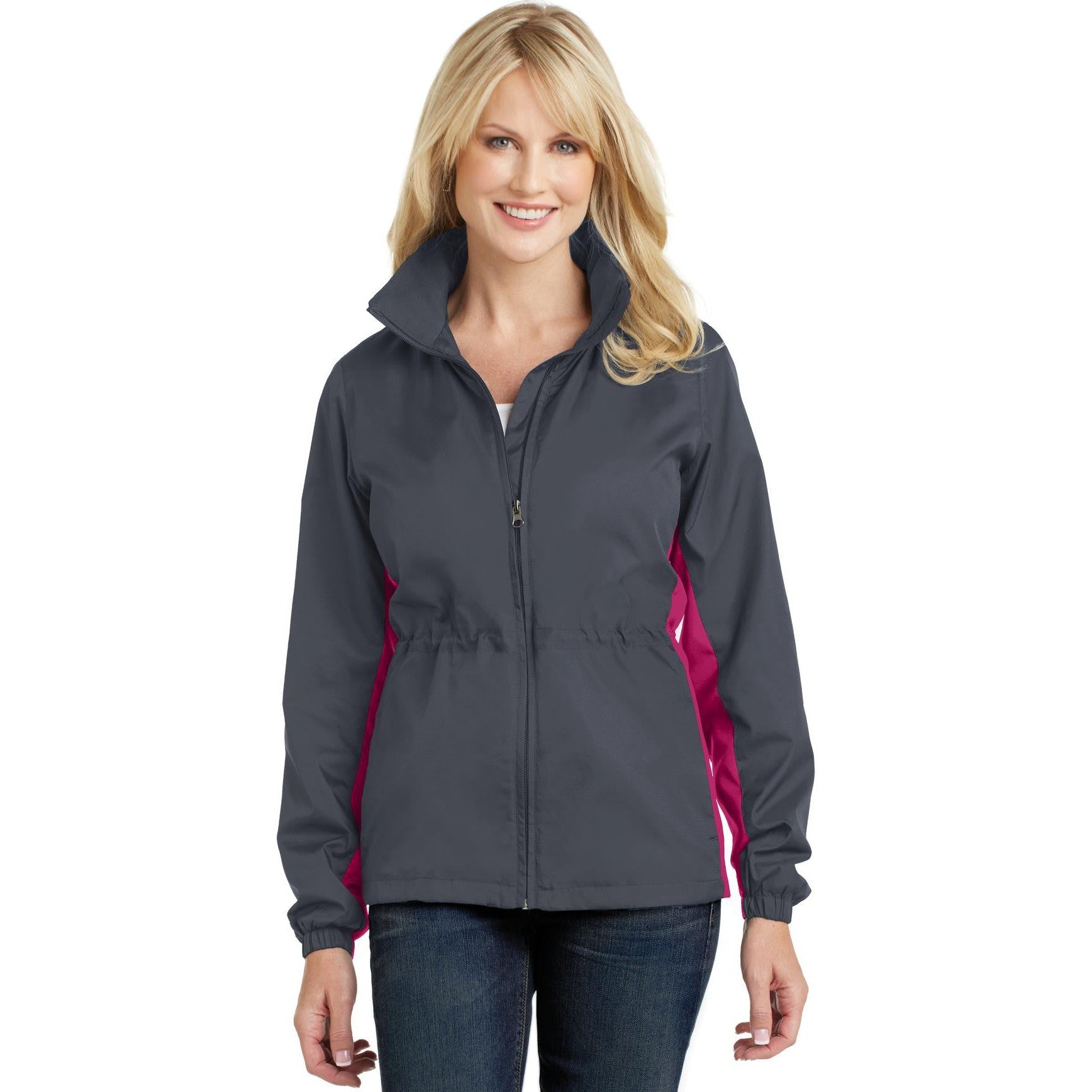 Don't Miss Out! Port Authority Ladies' Core Colorblock Wind Jacket on Closeout