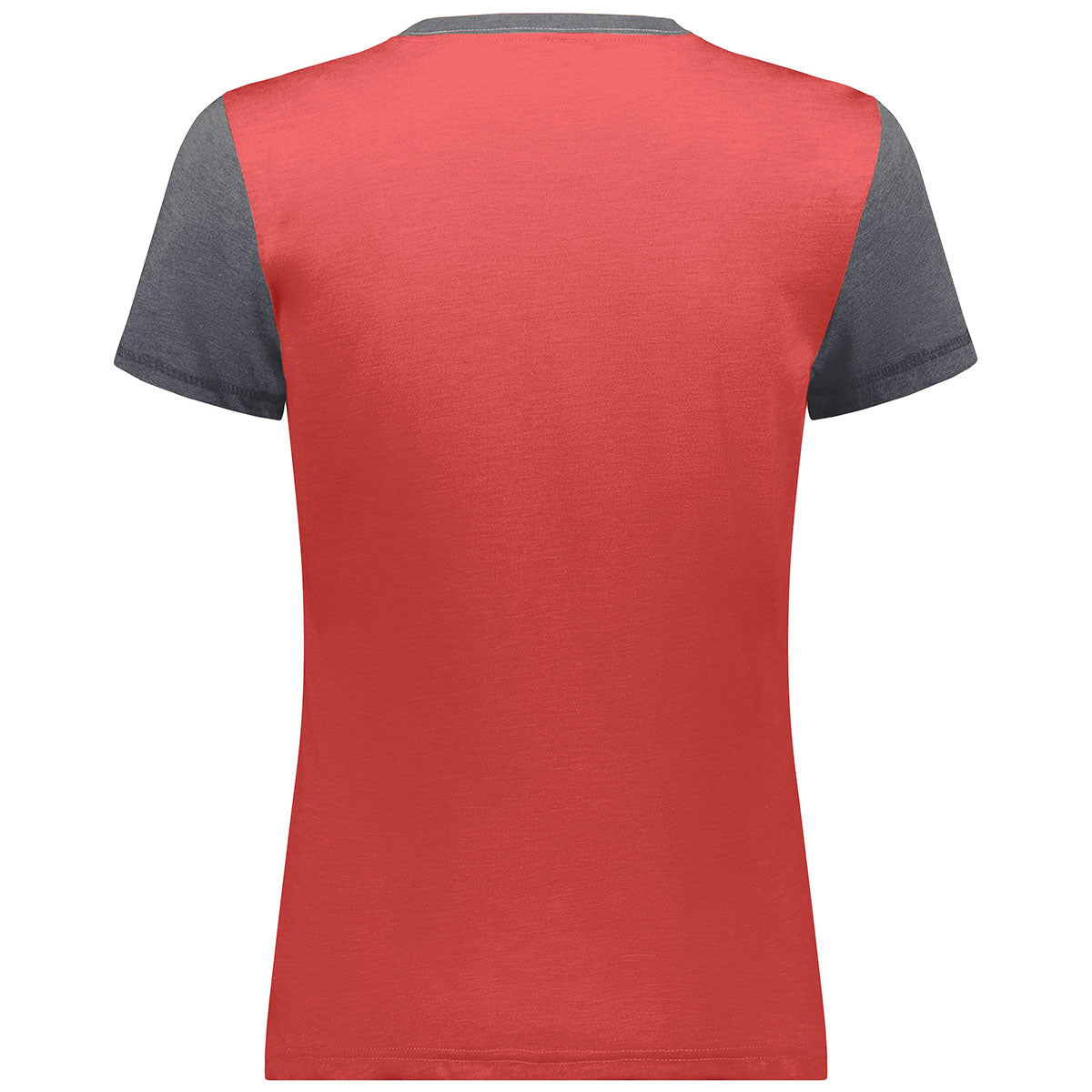 Augusta Sportswear Women's Gameday Vintage Ringer Tee: Scarlet/Carbon Heather