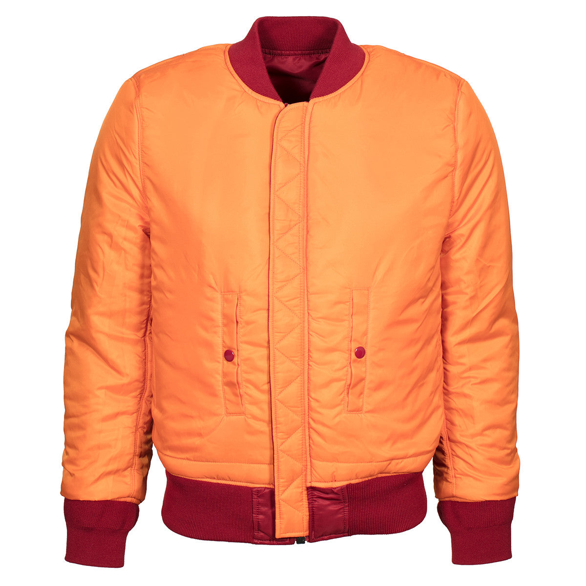 Alpha Industries Women's Stunning Commander Red MA-1 Flight Jacket