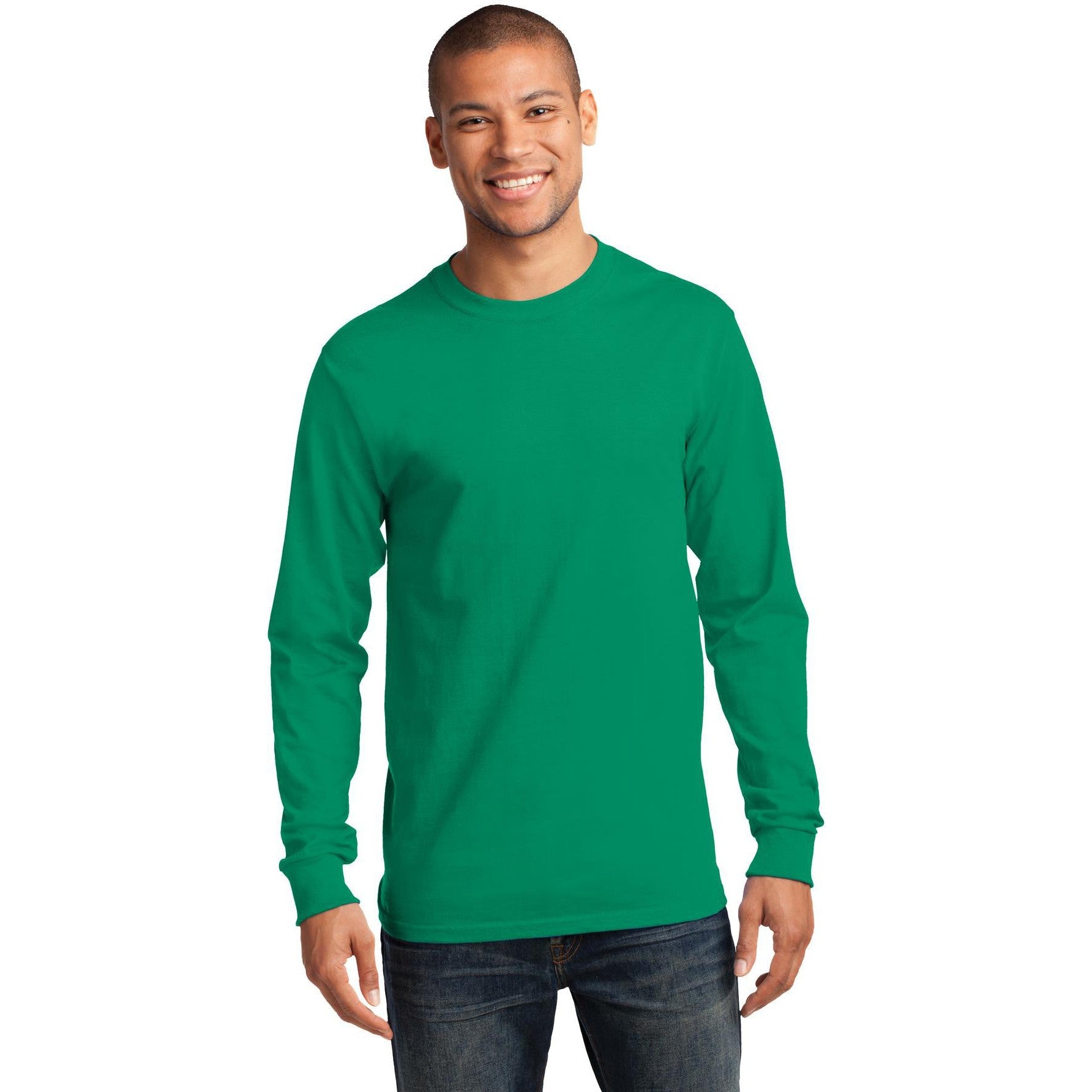 Don't Miss Out! Port & Company Tall Long Sleeve Essential Tee on Closeout