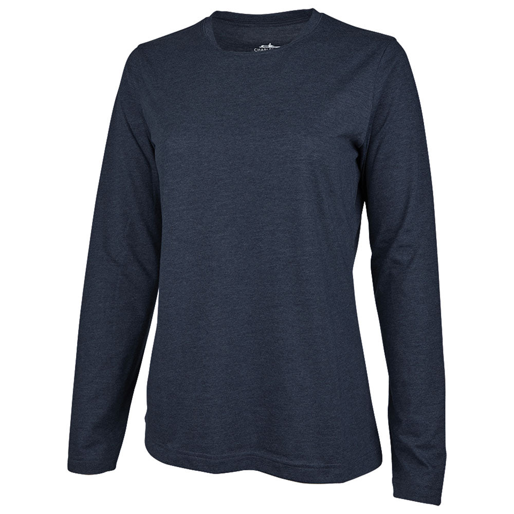 Charles River Women's Navy Comfort-Core Long-Sleeve Crew: Stylish and Comfortable