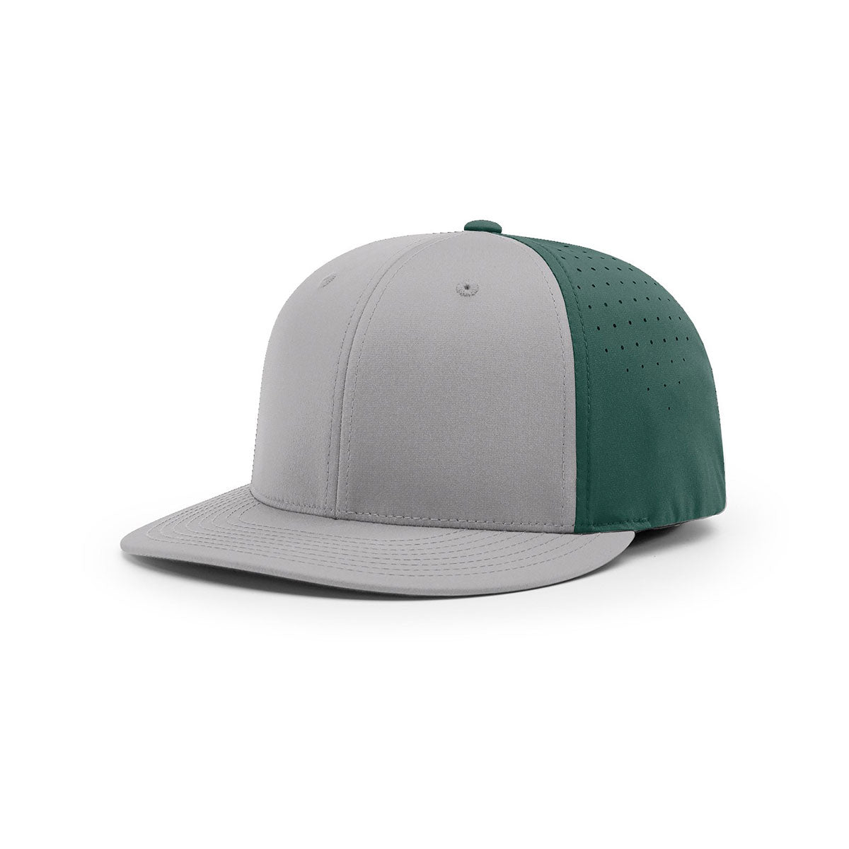 Richardson Grey/Dark Green Split Lite R-Flex Performance Team Cap - Stand Out!