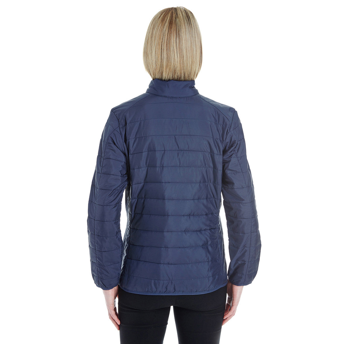 Core 365 Women's Navy Blue Packable Puffer - Your Winter Essential!