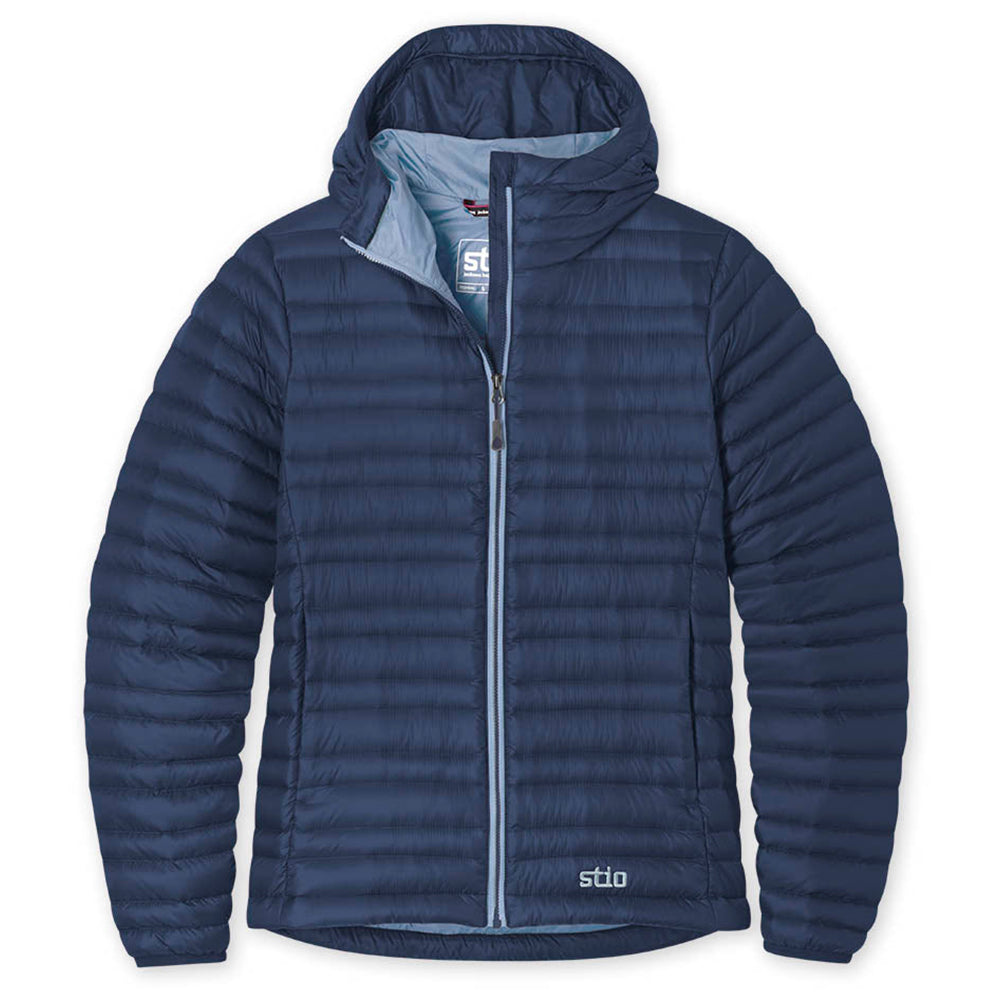 Stio Women's Fashionable Mountain Shadow Pinion Down Hooded Jacket for All Seasons