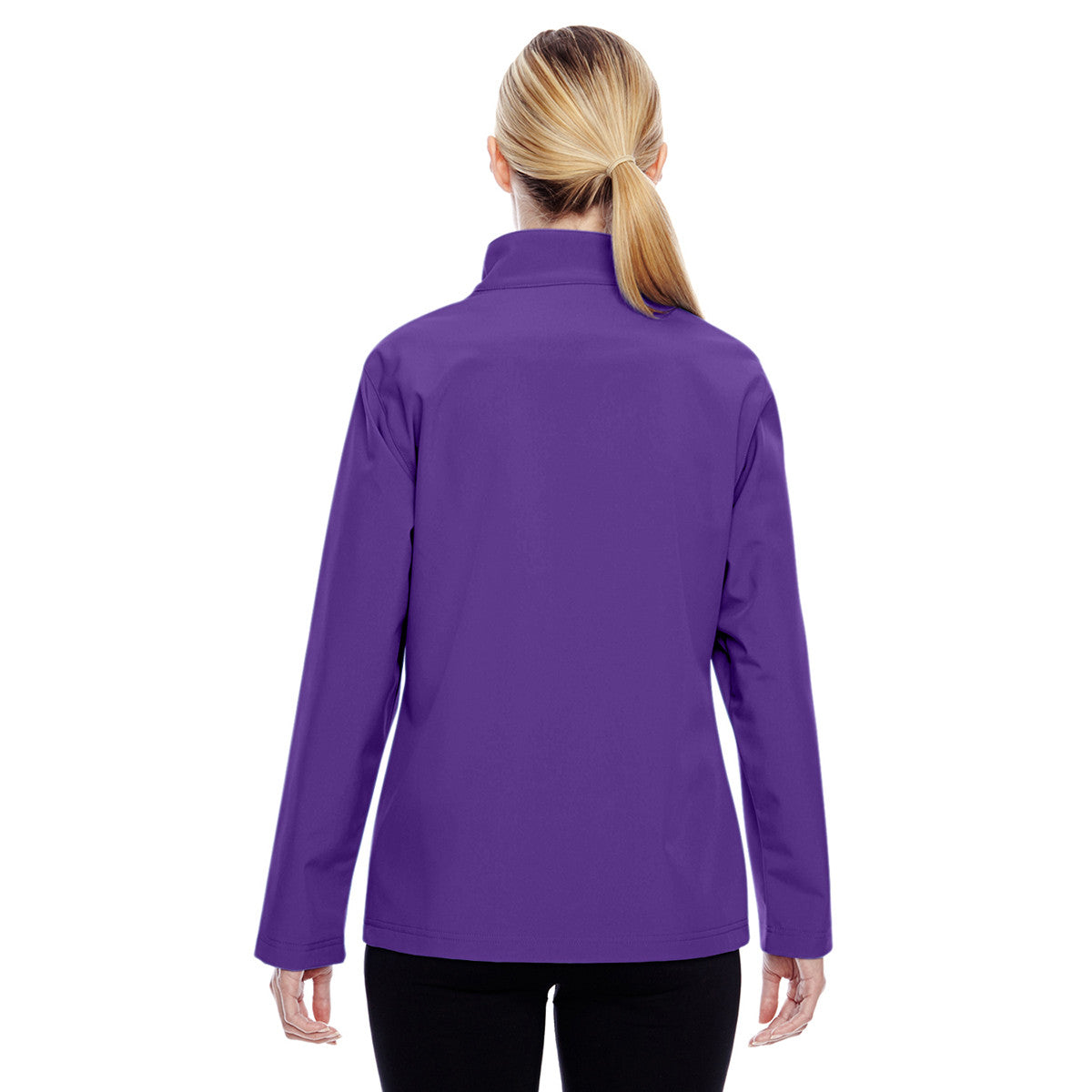 Team 365 Women's Purple Leader Soft Shell Sport Jacket - A Fashionable Must-Have!