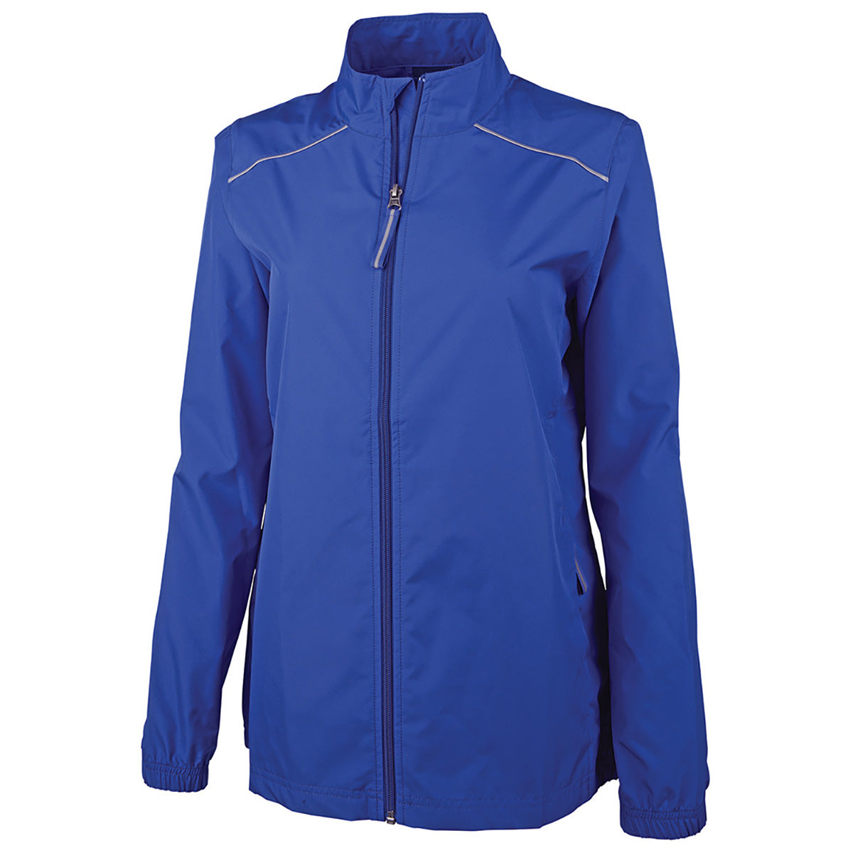 Charles River Women's Royal Skyline Pack-N-Go Reflective Jacket: Show Your Team Spirit!