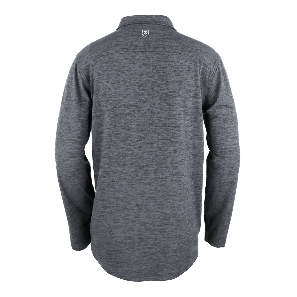 Zusa Men's Medium Grey Heather Brisk Quarter Zip - The Ultimate Versatile Sweater