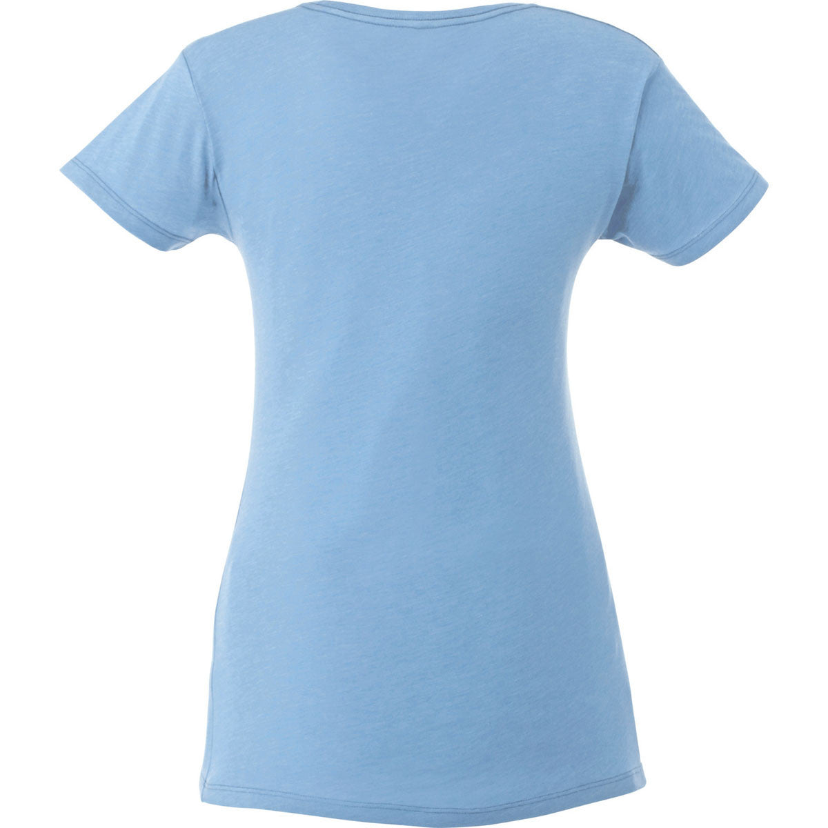 Elevate Women's Alluring Sky Heather Bodie Short Sleeve T-Shirt