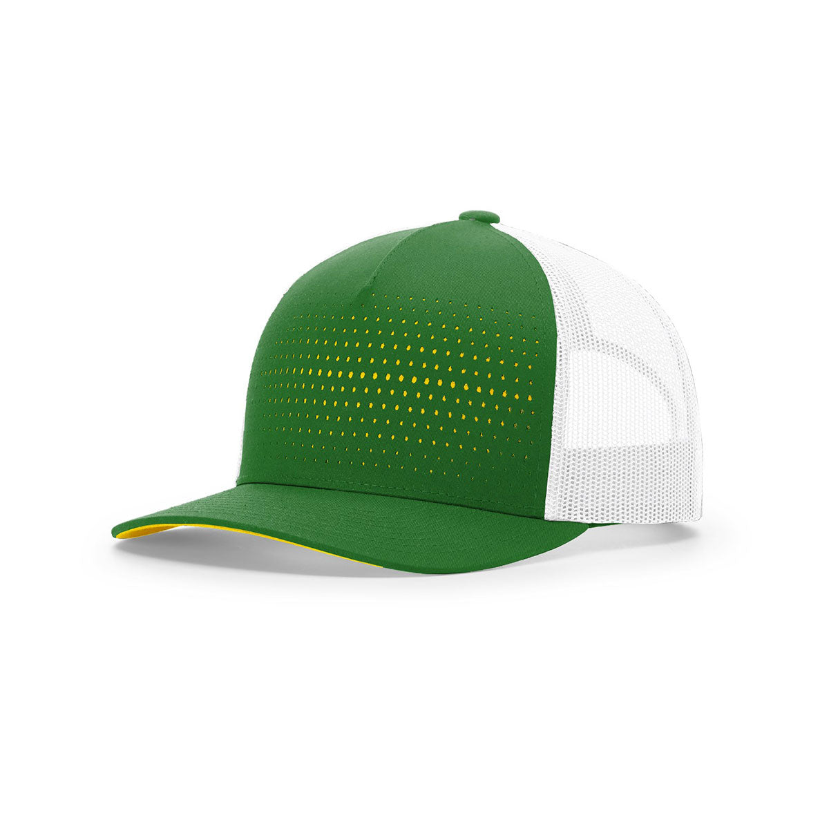 Richardson Kelly Sideline Five - Panel Trucker Hat in White and Yellow