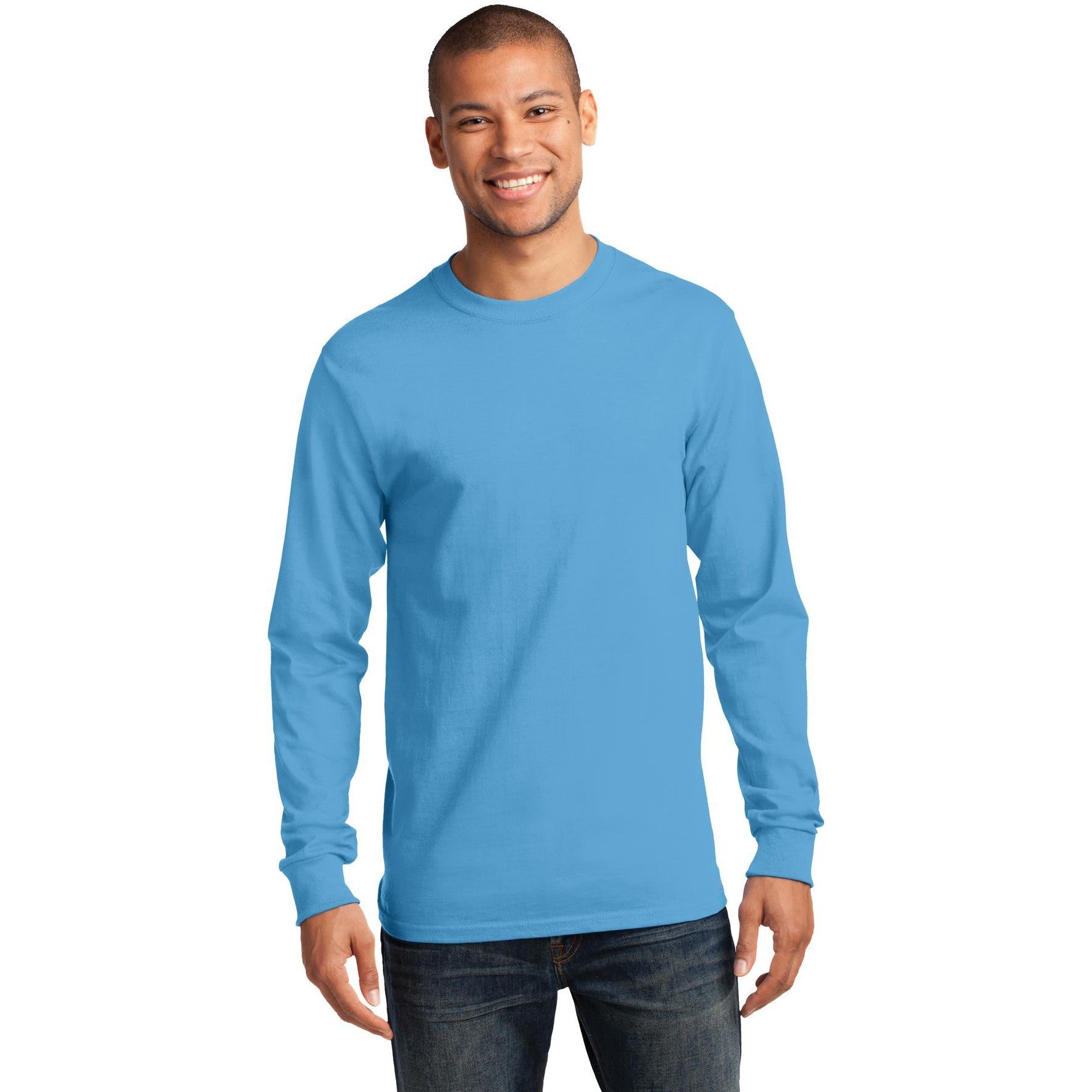 Don't Miss Out! Port & Company Tall Long Sleeve Essential Tee on Closeout
