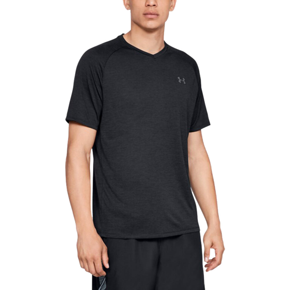 Under Armour Men's Stunning Black Tech 2.0 V-Neck - A Must-Have!