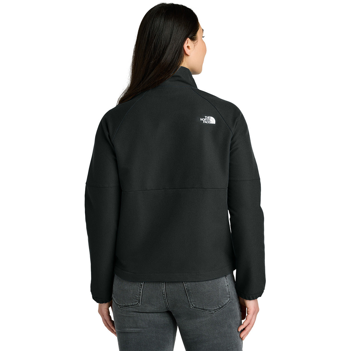 The North Face Women's Stylish Black Heather Barr Lake Soft Shell Jacket