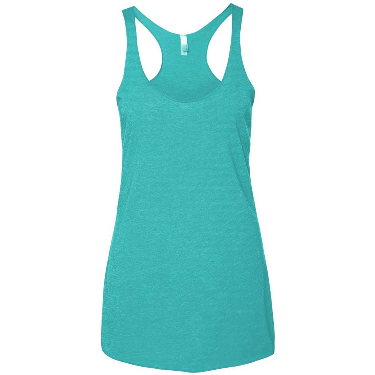 Next Level Women's Stunning Tahiti Blue Triblend Racerback Tank