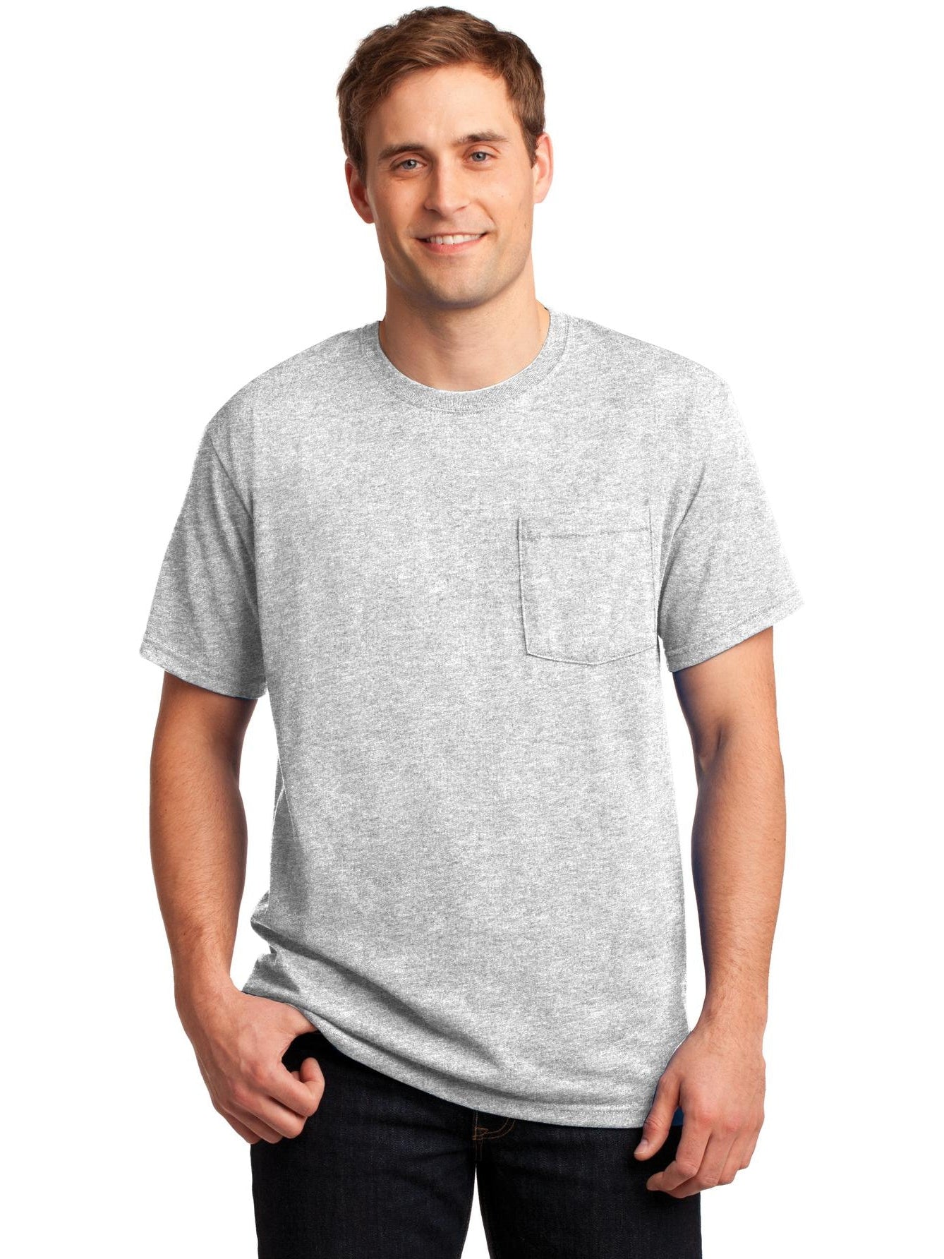 Jerzees Dri-Power Active: Premium 50/50 Cotton/Poly Pocket T-Shirt