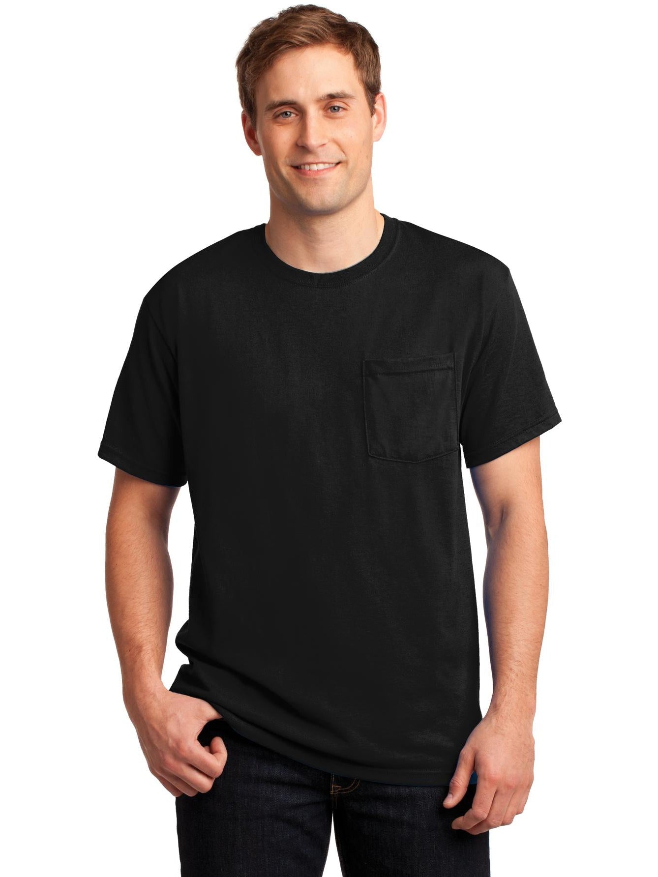 Don't Miss! Jerzees Dri-Power Active 50/50 Cotton/Poly Pocket T-Shirt