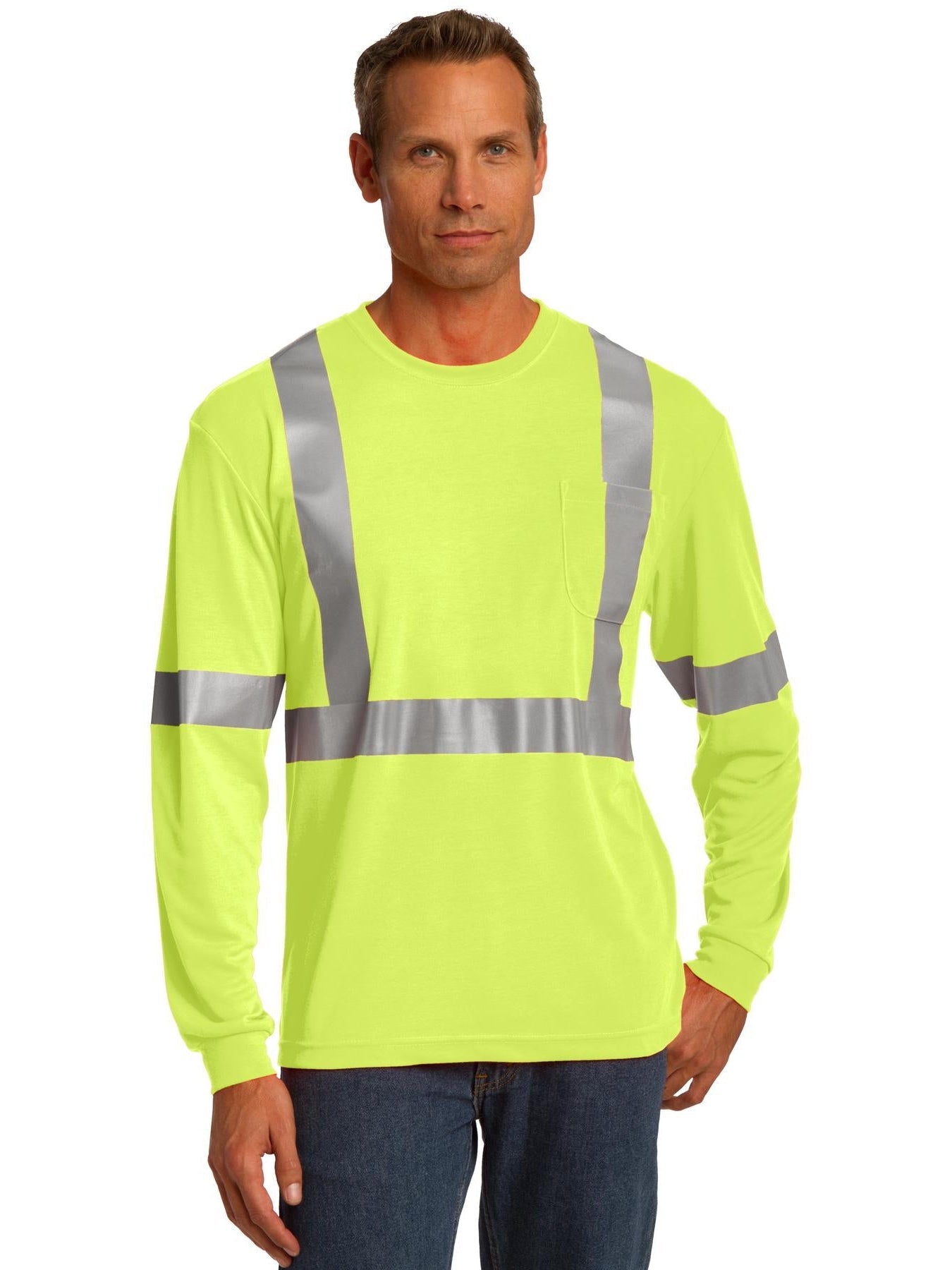 CornerStone ANSI 107 Class 2 Long Sleeve Safety T-Shirt - Your Ideal Safety Gear