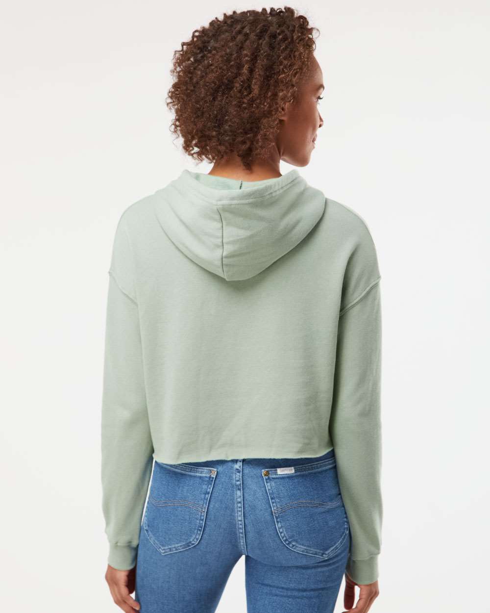 Independent Trading Co. Women's Stunning Lightweight Cropped Hooded Sweatshirt