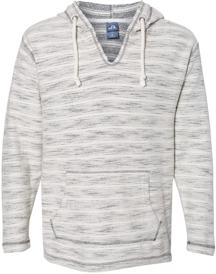 J America Baja French Terry V-Neck Hooded Pullover - The Ultimate Men's Casual Wear