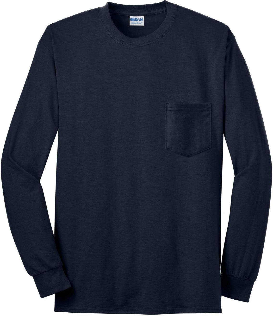 Gildan Ultra Cotton 100% Cotton Long Sleeve T - Shirt with Pocket - Outlet Deal!