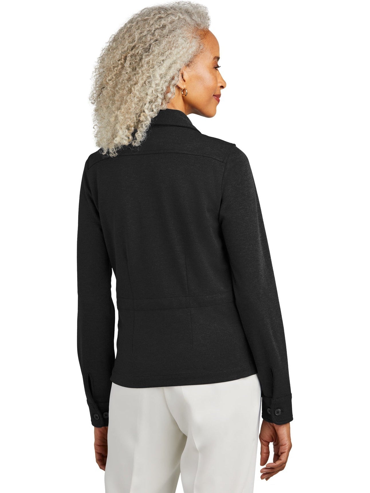 Brooks Brothers Women's Alluring Stretch Button Mid-Layer Jacket