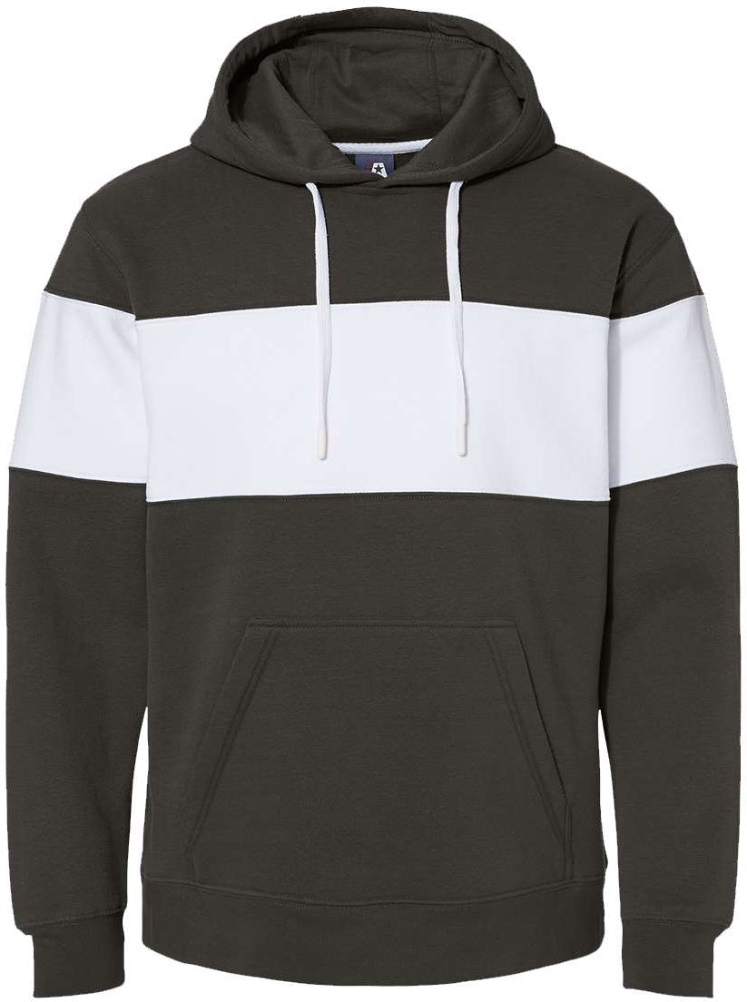 J. America's Stunning Varsity Fleece Colorblocked Hooded Sweatshirt - A Must-Have!