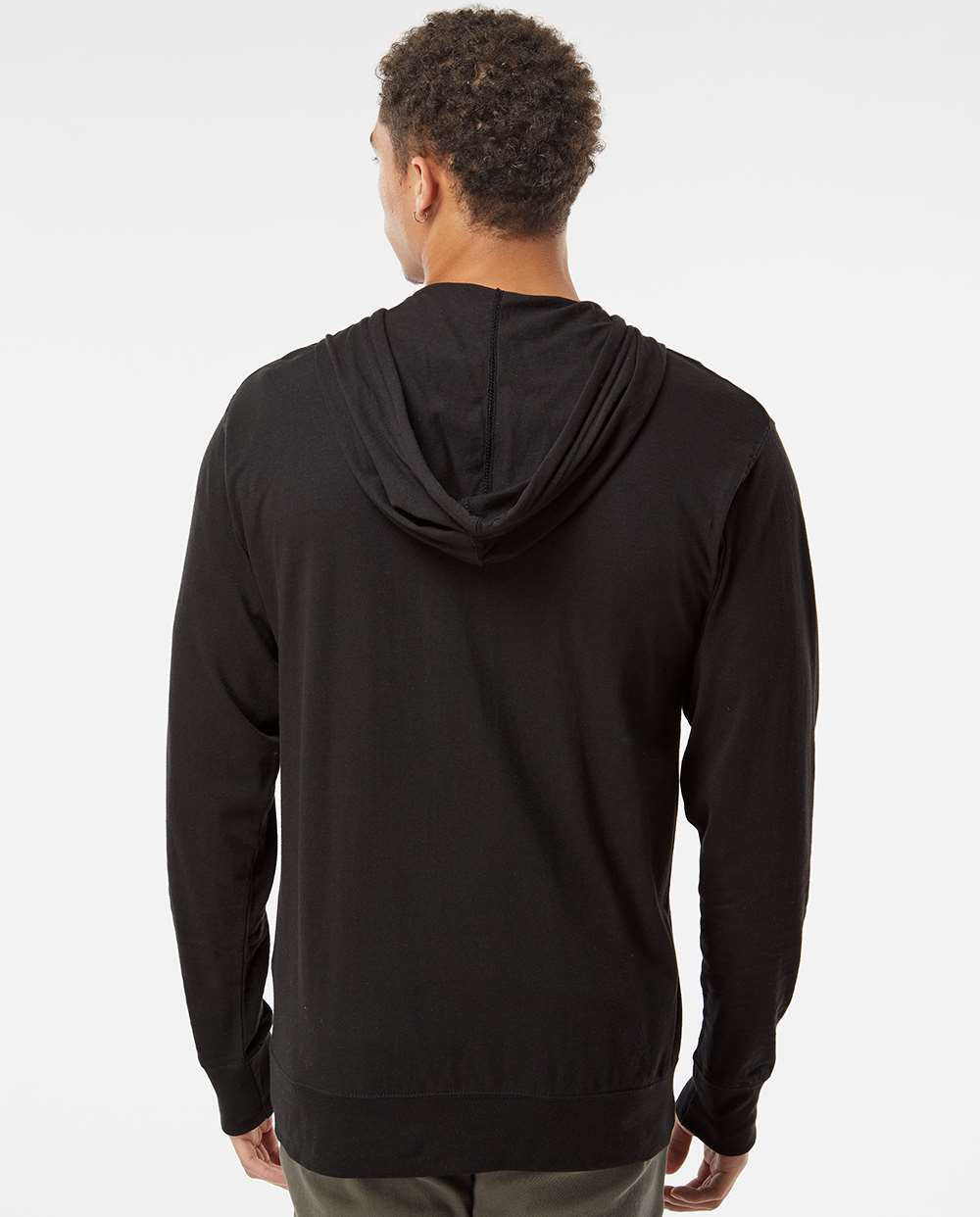Independent Trading Co. Super Comfy Lightweight Full-Zip Hooded Jersey T-Shirt