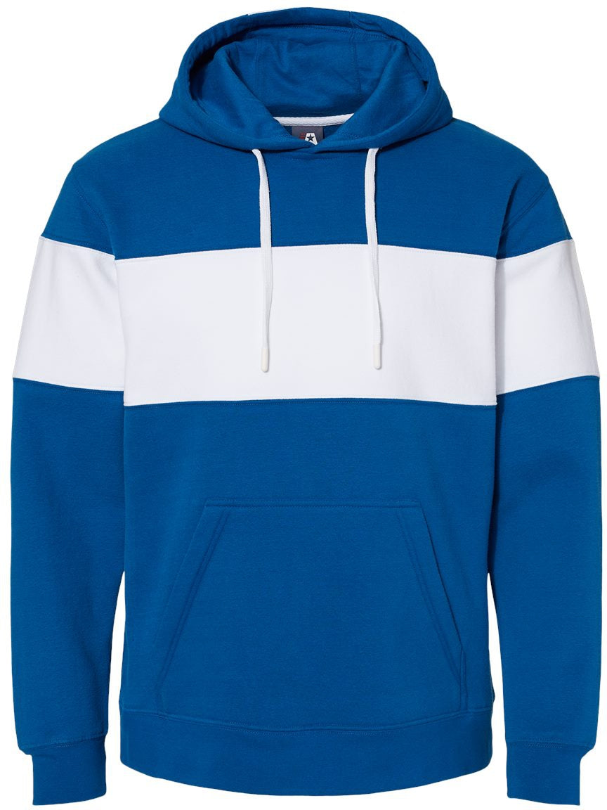 J. America's Stunning Varsity Fleece Colorblocked Hooded Sweatshirt - A Must-Have!