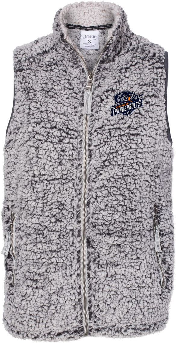 J. America Women's Stunning Full-Zip Sherpa Vest
