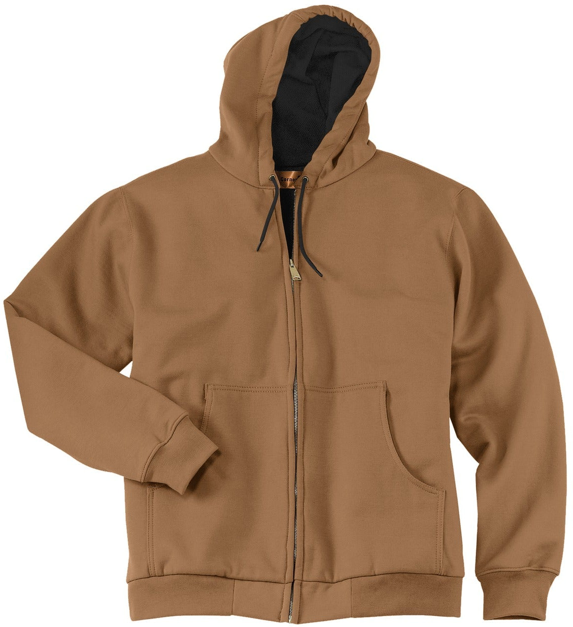 CornerStone Cozy Full-Zip Hooded Sweatshirt with Warm Thermal Lining
