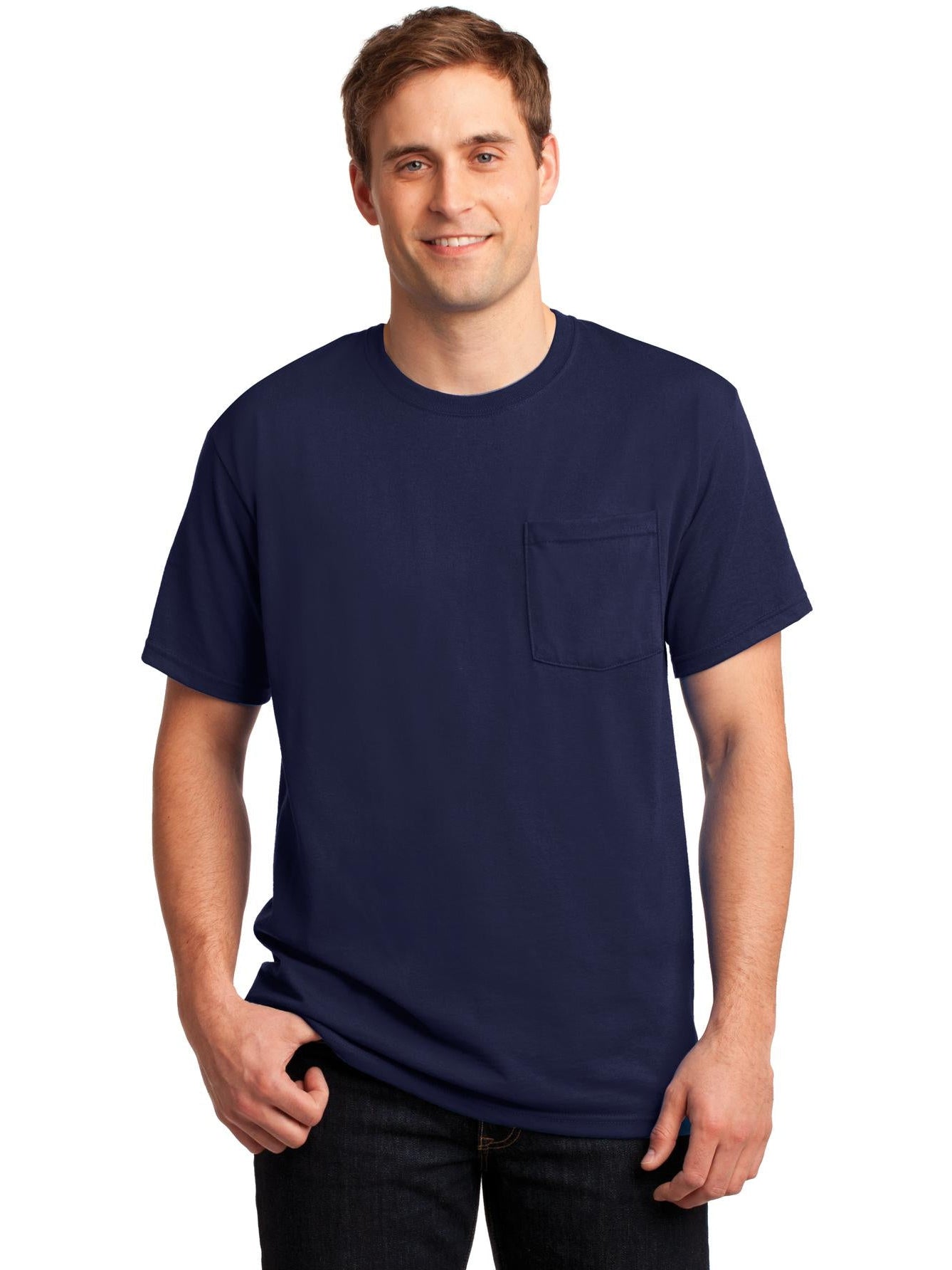 Jerzees Dri-Power Active: Premium 50/50 Cotton/Poly Pocket T-Shirt