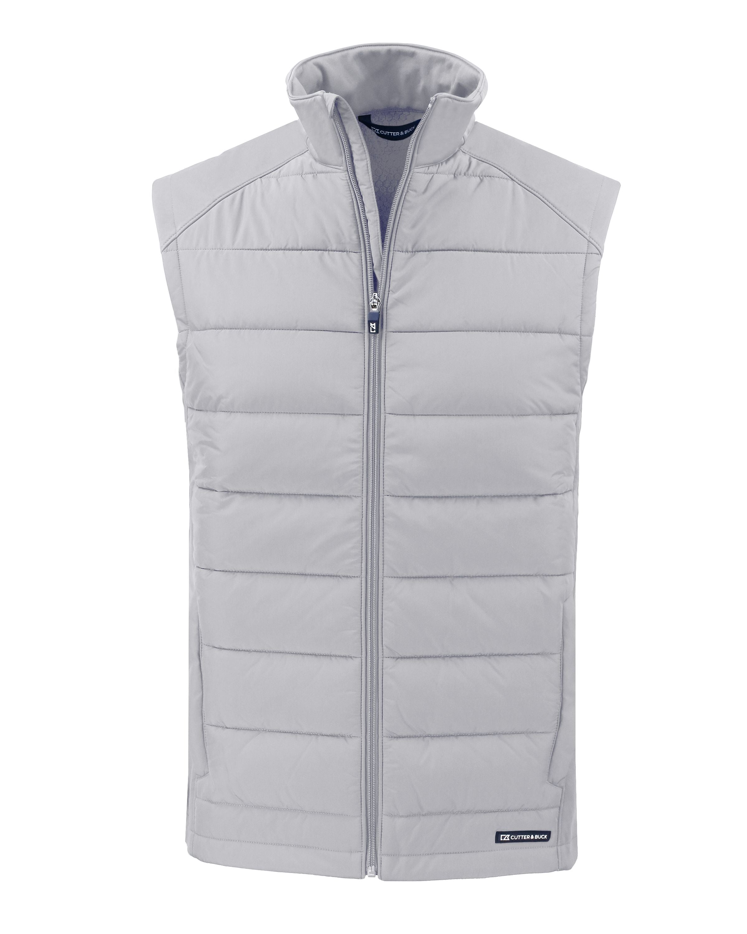 OUTLET - Cutter & Buck Evoke Hybrid Eco Softshell: Your Sustainable Full - Zip Vest for All Seasons