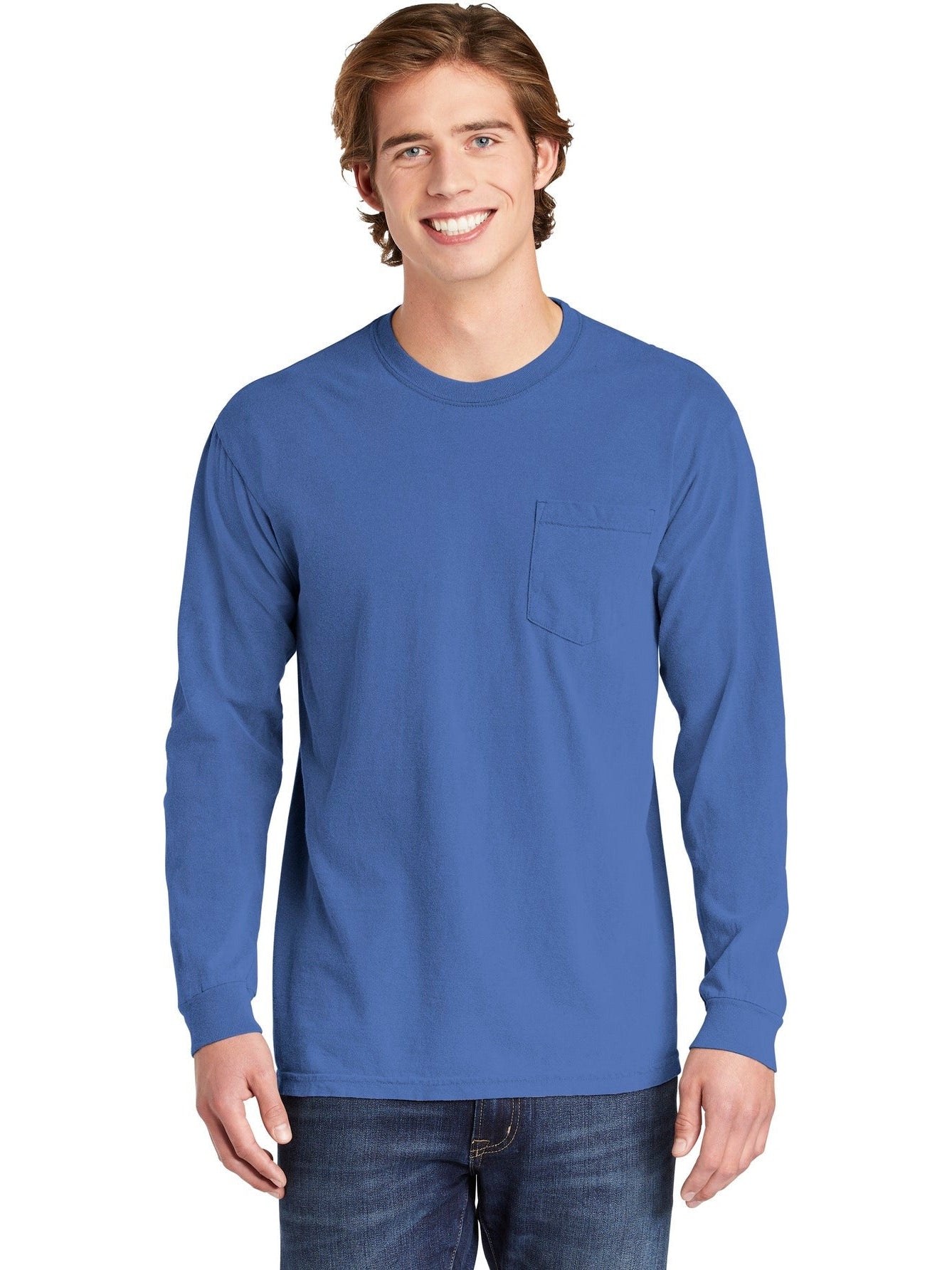 Comfort Colors' Super-Soft Heavyweight Ring Spun Long Sleeve Pocket Tee - Grab Yours Now!