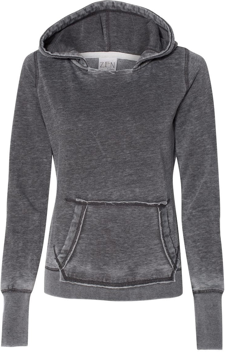 J America Ladies' Enchanting Zen Fleece Hooded Sweatshirt