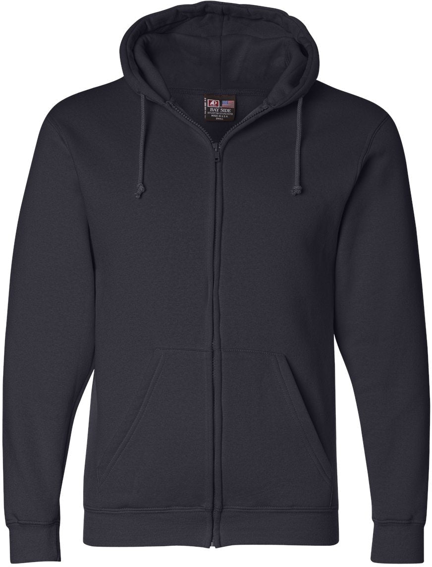 Bayside USA-Made Full-Zip Hooded Sweatshirt: Your Ultimate Cold-Weather Essential