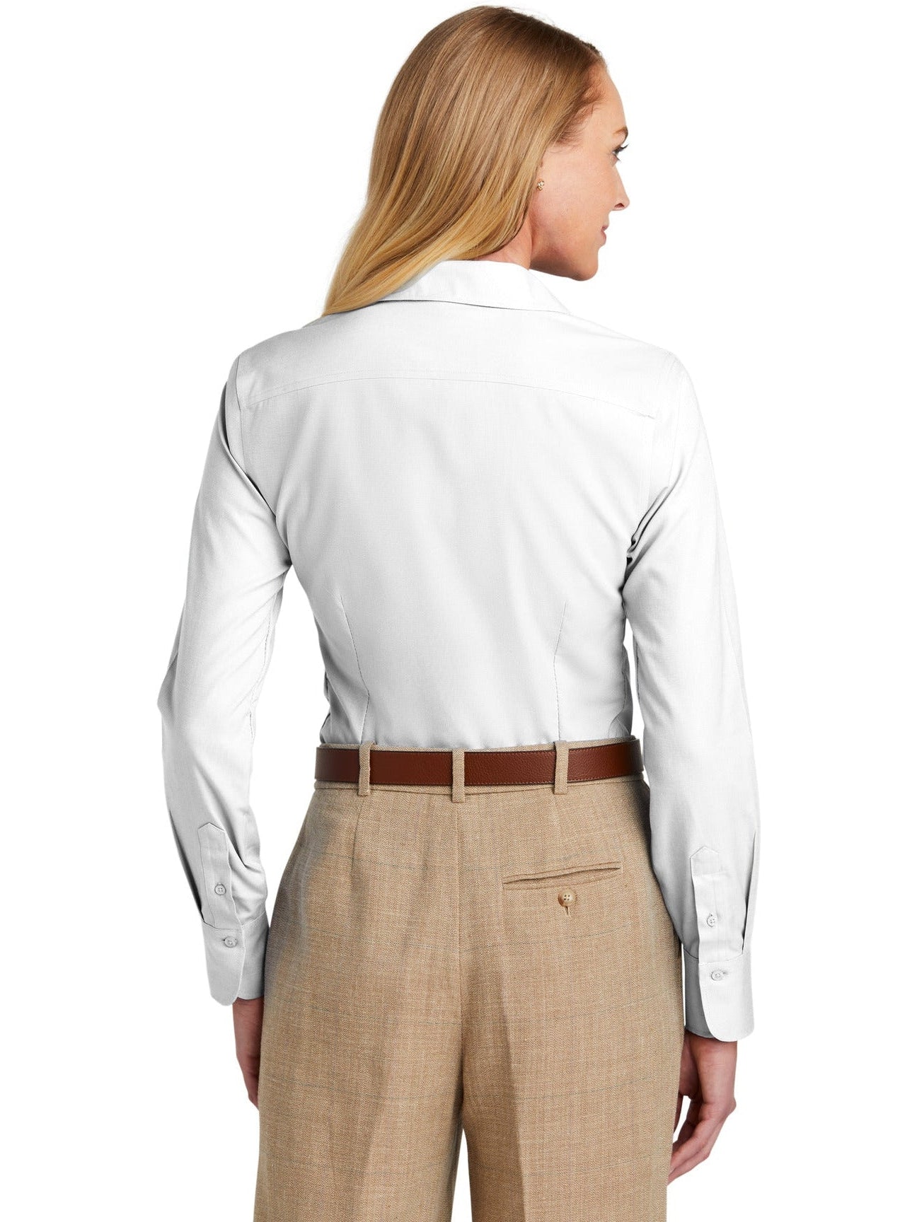 Brooks Brothers Stylish Ladies Wrinkle-Free Stretch Nailhead Shirt
