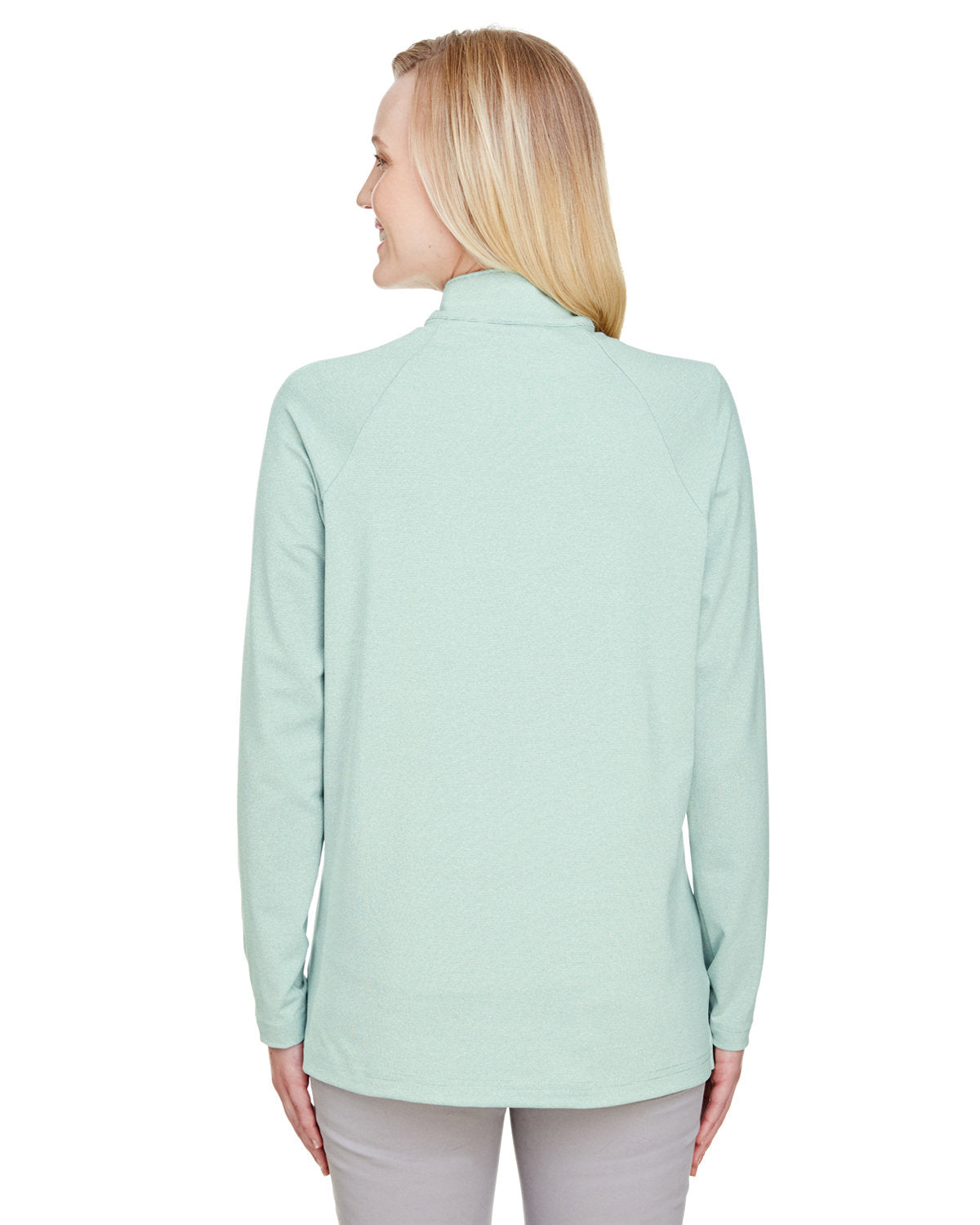 Devon & Jones CrownLux Ladies Clubhouse Micro-Stripe Performance Quarter-Zip - A Must-Have!