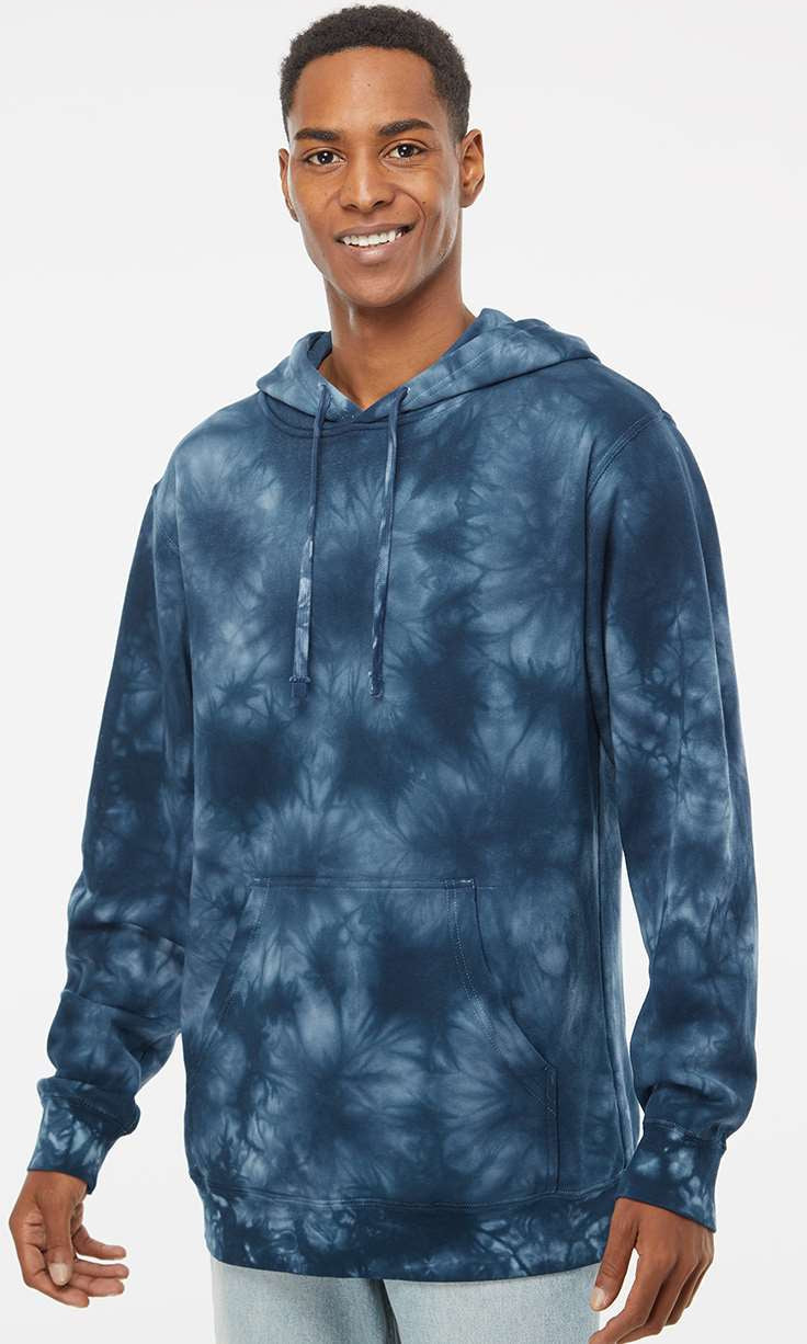 Independent Trading Co. Midweight Tie-Dye Hoodie - Trendy & Durable