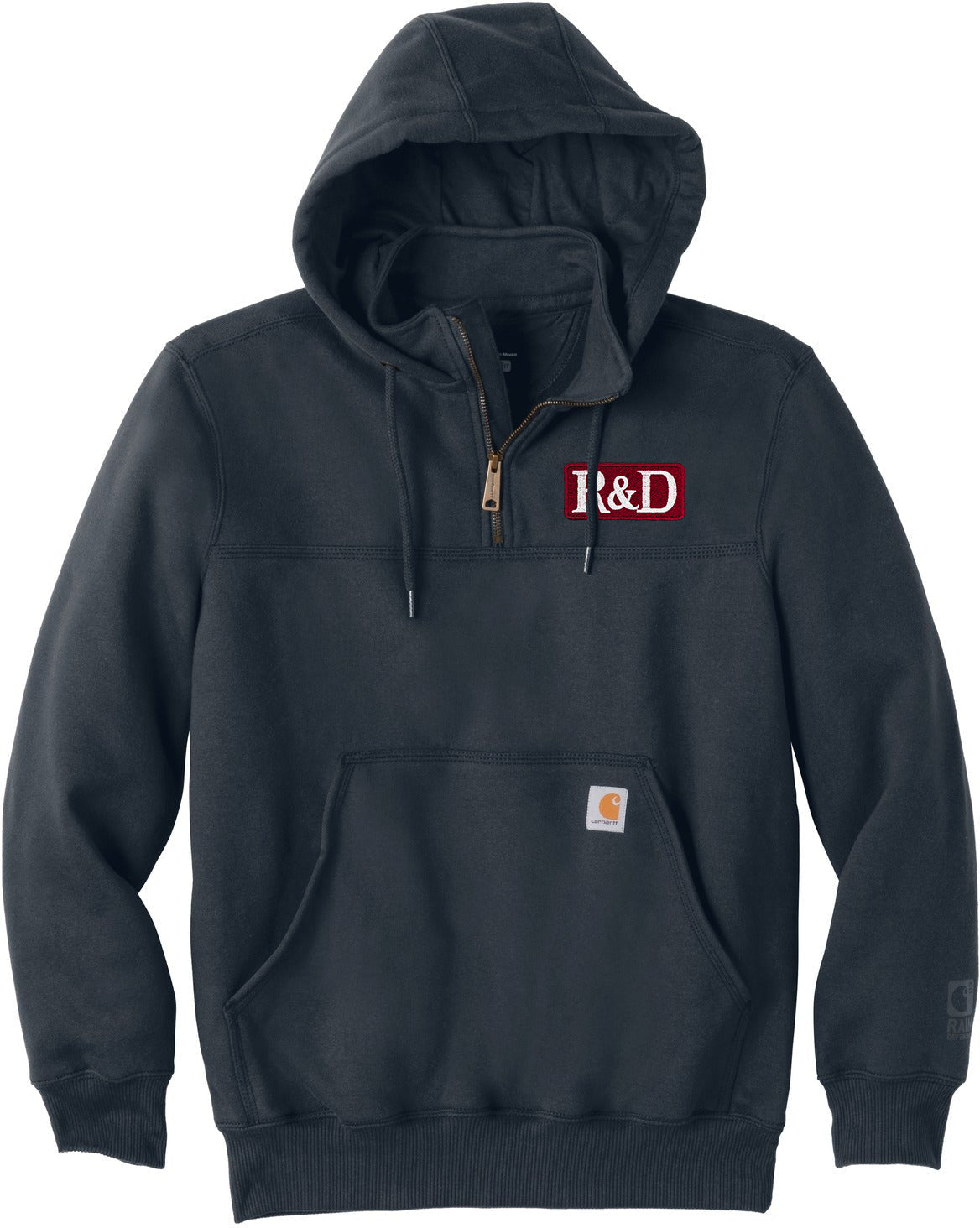 Carhartt Rain Defender Paxton: Heavyweight Hooded Zip Mock Sweatshirt for All-Weather Comfort