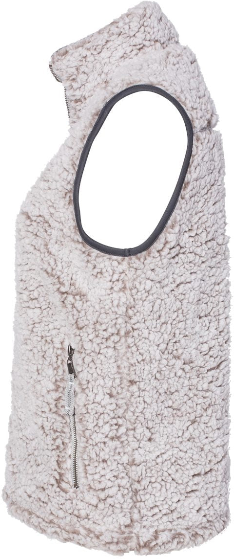 J. America Women's Stunning Full-Zip Sherpa Vest