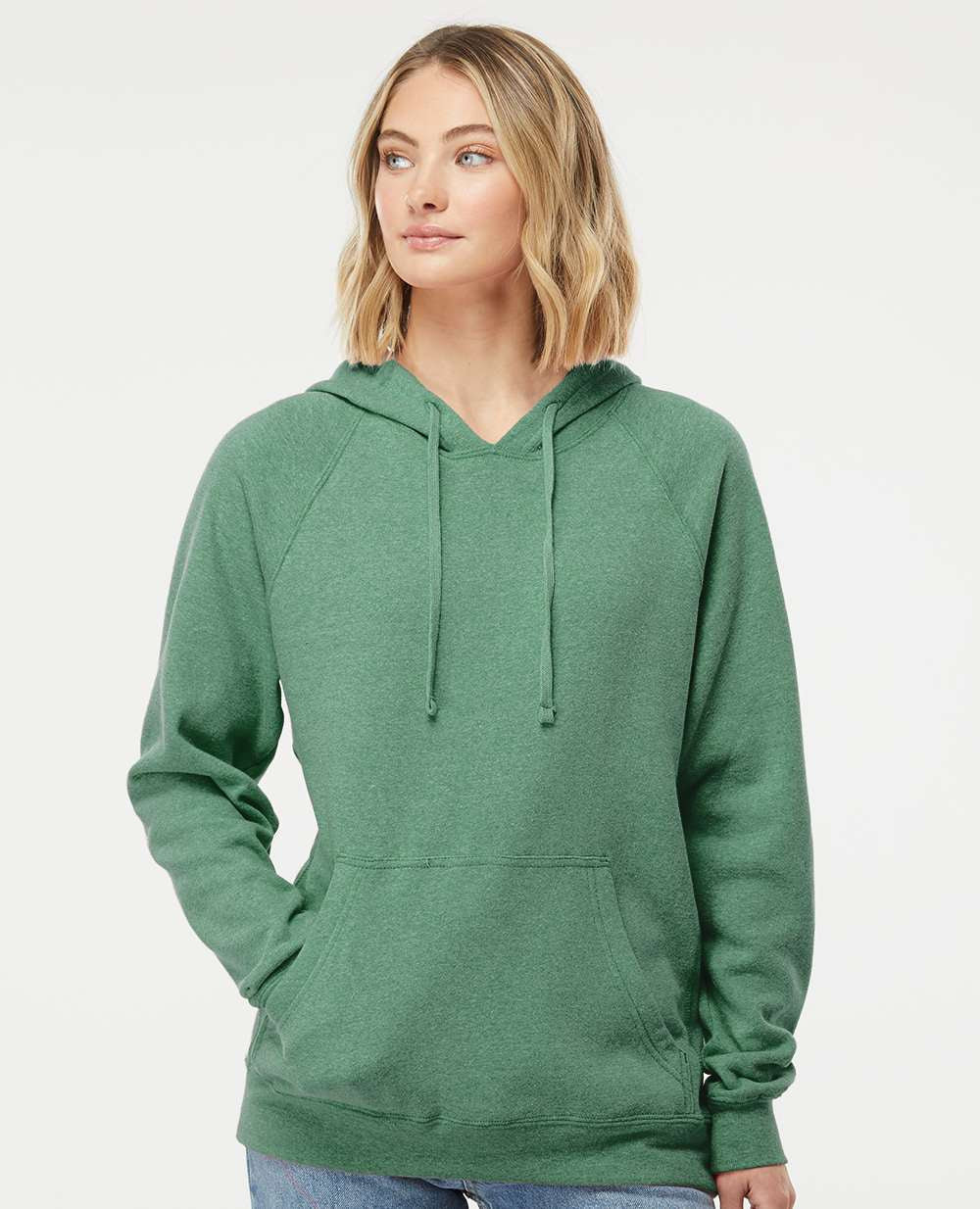 Independent Trading Co. Exclusive Blend Raglan Hooded Sweatshirt - A Must - Have!