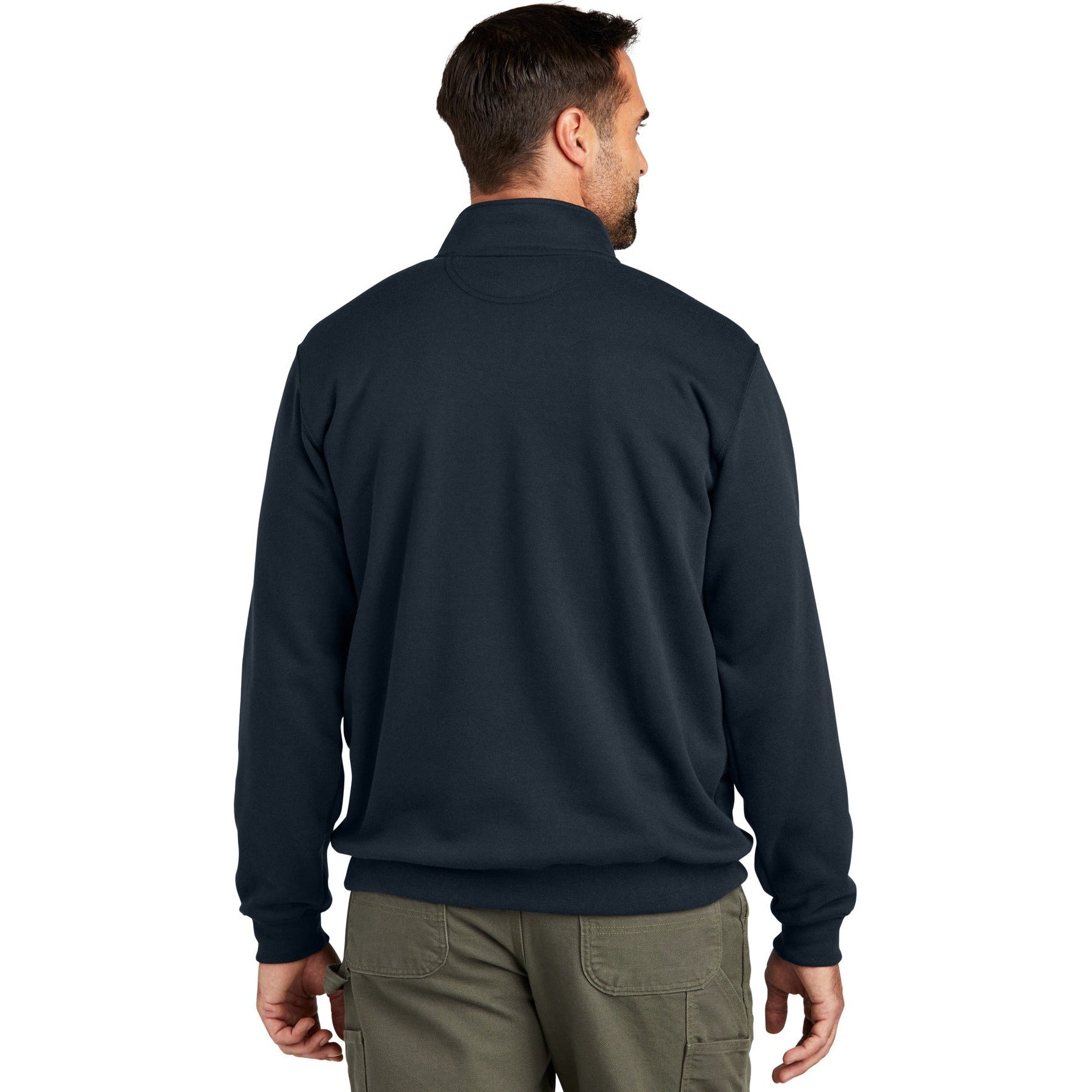 Carhartt's Cozy Midweight 1/4-Zip Mock Neck Sweatshirt