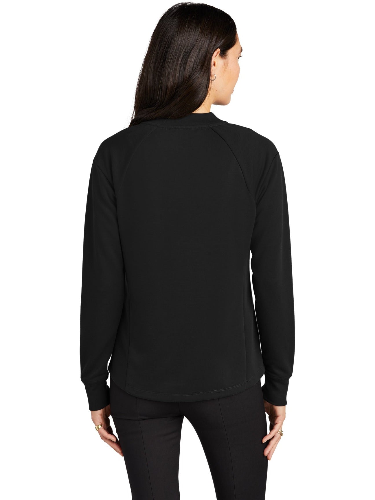 OUTLET - Mercer + Mettle Stylish Ladies Double - Knit Bomber Jacket