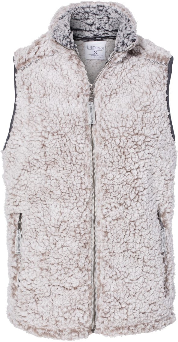 J. America Women's Stunning Full-Zip Sherpa Vest